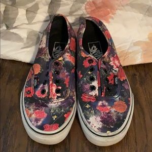 Cosmic floral vans shoes